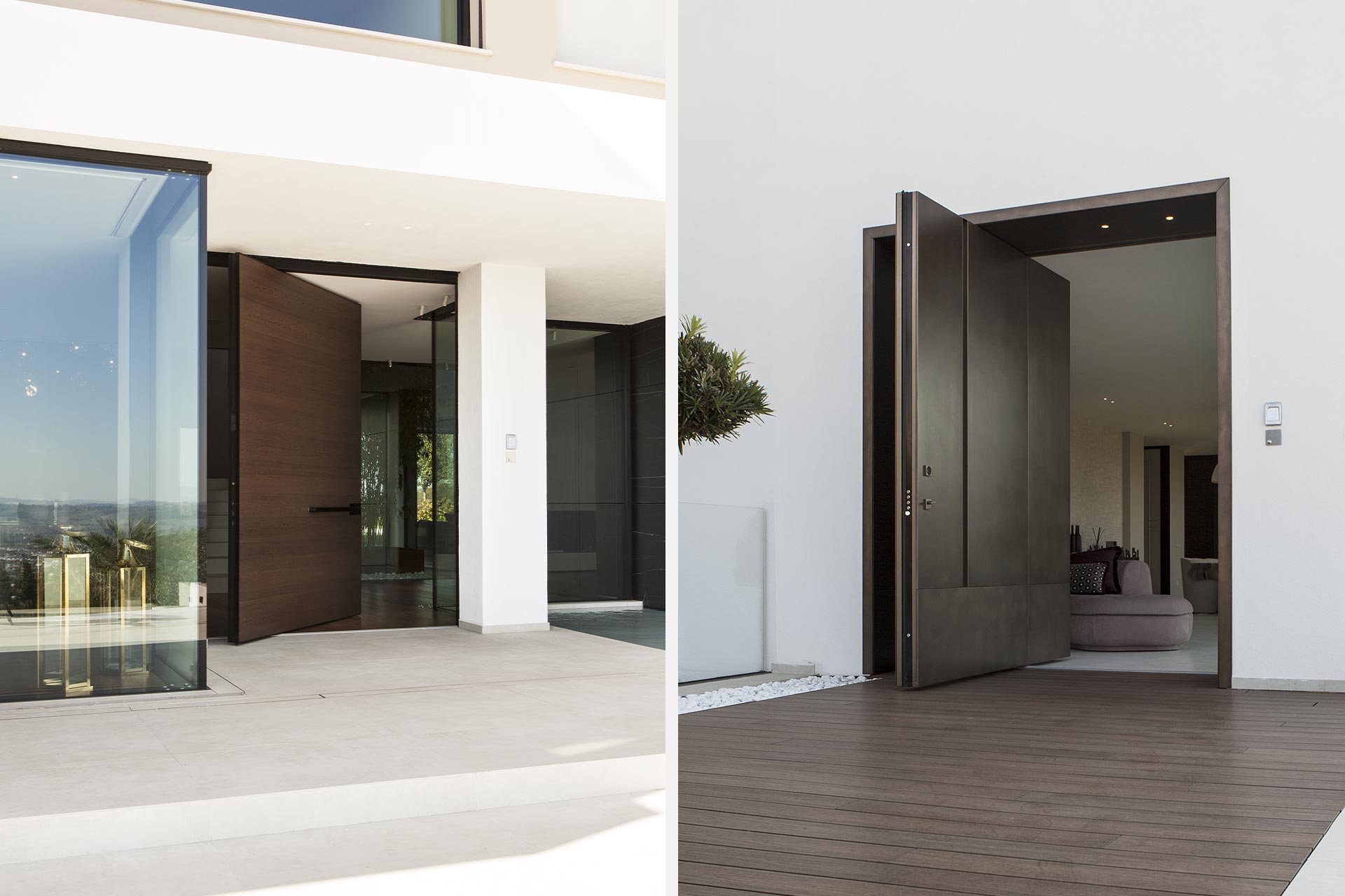 Progetto di prestigio con porta blindata a taglio termico a Castelfidardo – Villa privata - Oikos