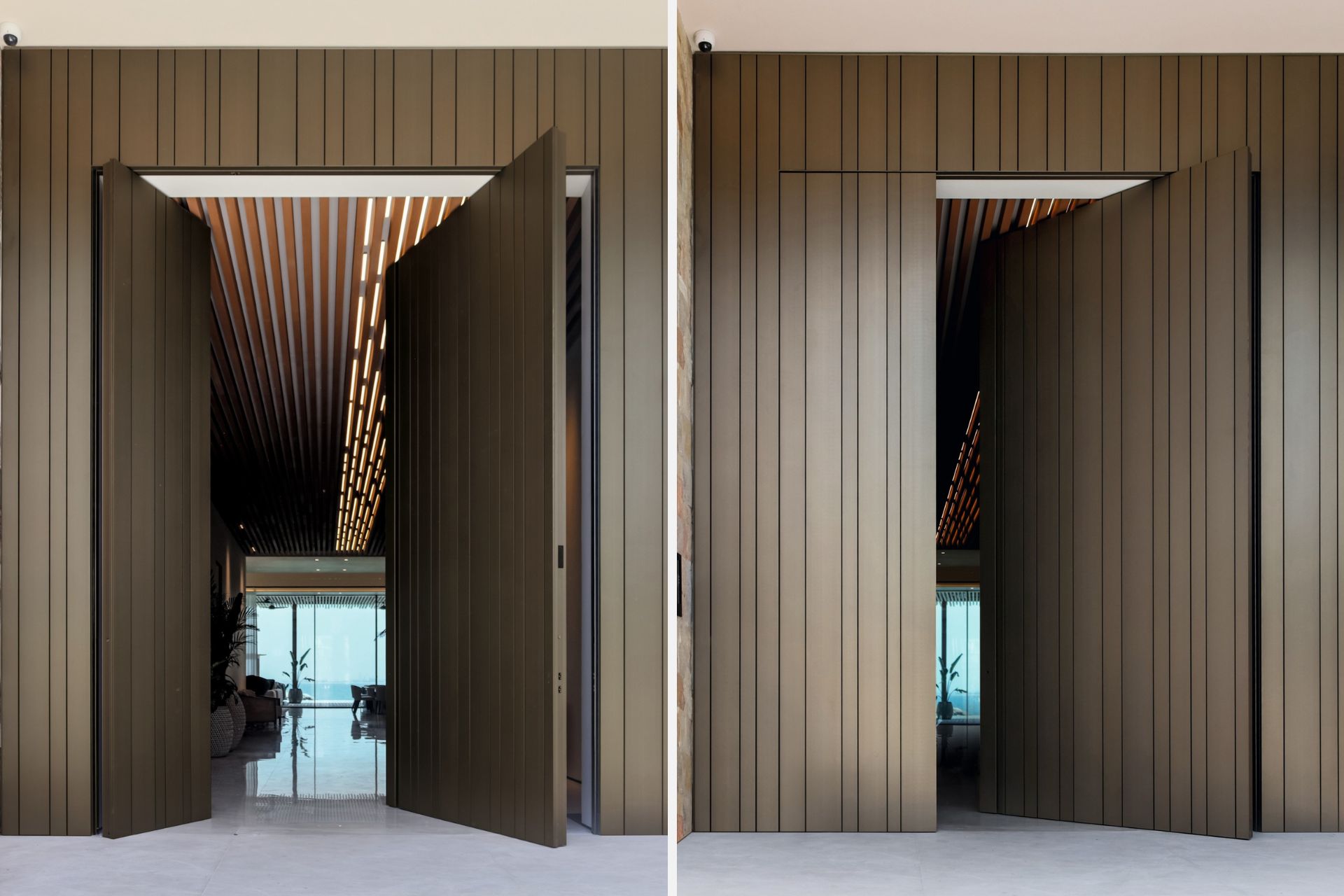 Elegancia y Diseño: Puerta Synua en una Villa de Ensueño en Jumeirah Bay, Dubái - Oikos